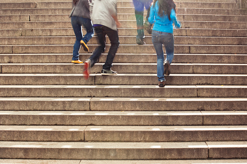 Teenage friends spending time together