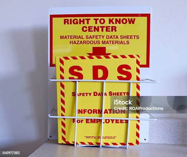 Material Safety Data Sheet Stock Photo - Download Image Now - Safety, Sheet - Bedding, Data