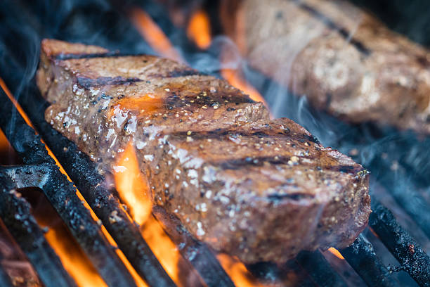 istock Sirloin steaks on the bbq 540978414