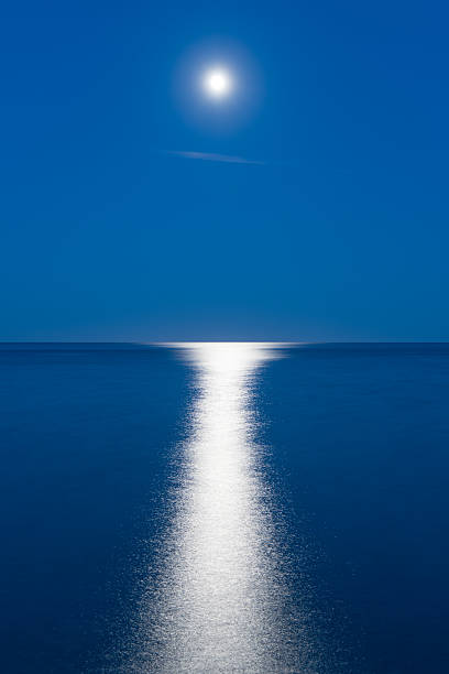 istock Beautiful full moon rise over the Ocean 540982514