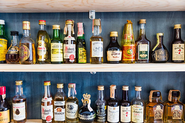 istock Assortment of mini bottles of alcohol 540982820