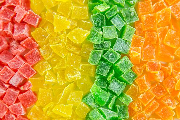 istock Dried pineapple, candied fruits 540984318