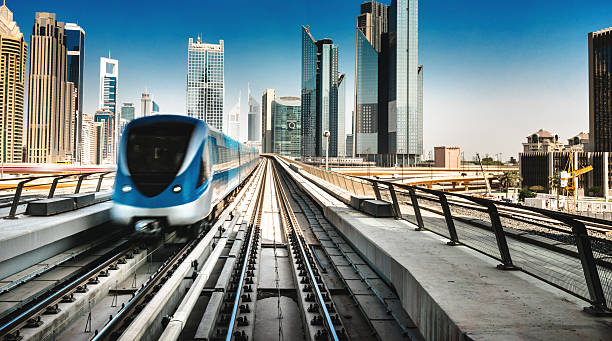 istock dubai skyline with downtown on the metro 540984732