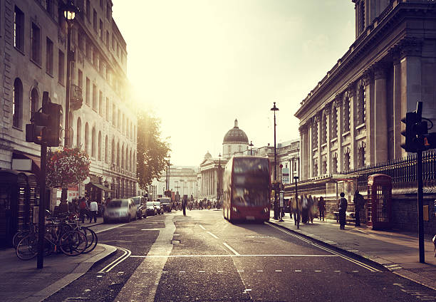 istock sunset near Trafalgar square, London, UK 540984914