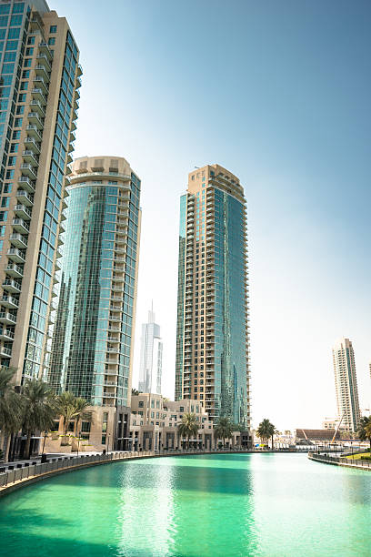 istock Dubai downtown skyline at dusk 540985034