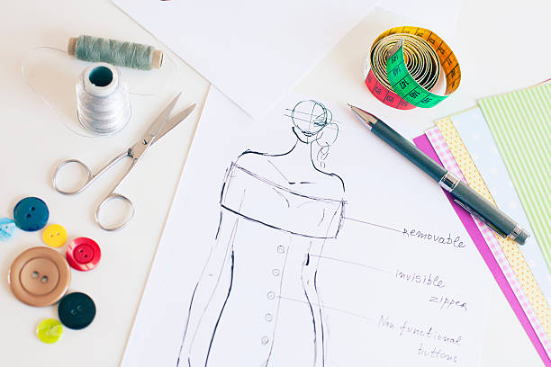 istock Fashion designer drawings 540985292