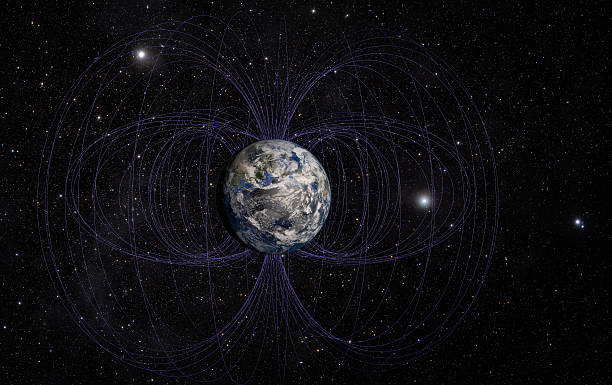 istock Planet Earth's magnetic field 540987792