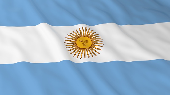 Argentinian Flag HD Background - Flag of Argentina 3D Illustration