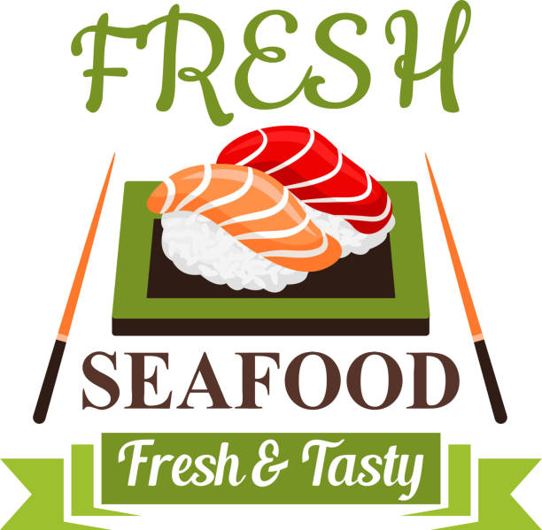 istock Japanese nigiri sushi icon for seafood menu design 540991190