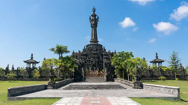 Bajra Sandhi Monument in Denpasar, Bali on a Sunny Day