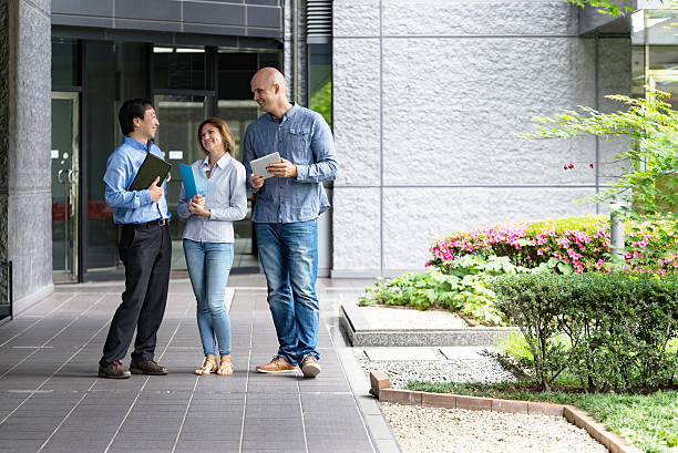 istock International Business pepole discussing outdoor 540993936