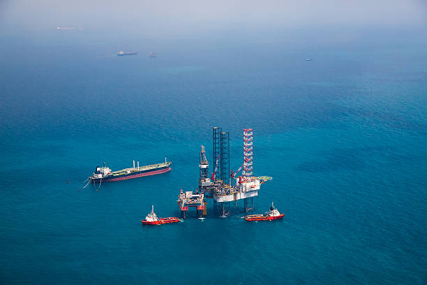 istock Offshore oil rig drilling gas platform 540998378