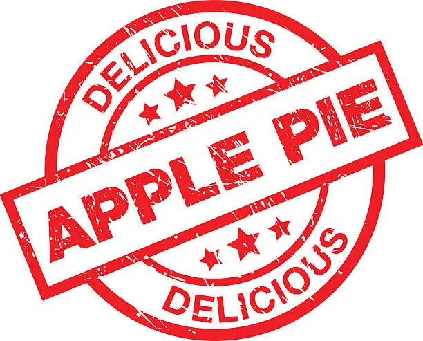 Vector illustration of Delicious Apple Pie
