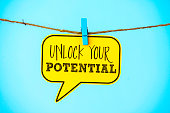 Business concepts. Unlock your potential