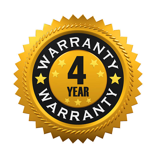 istock 4 Years Warranty Sign 541001288