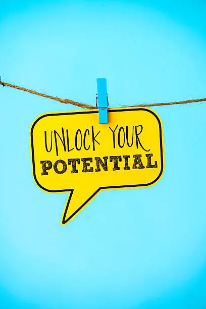 Photo of Business concepts. Unlock your potential