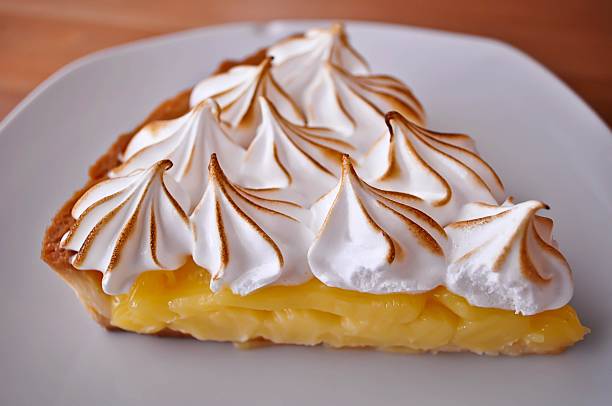 istock Lemon Tarts in plate white on wooden table. 541003002