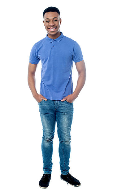 istock Boy posing in denims, full length shot. 541006410