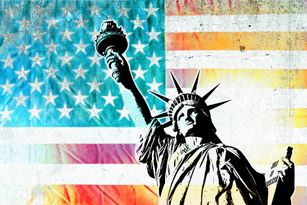 istock vintage independance day collage on concrete background 541113630