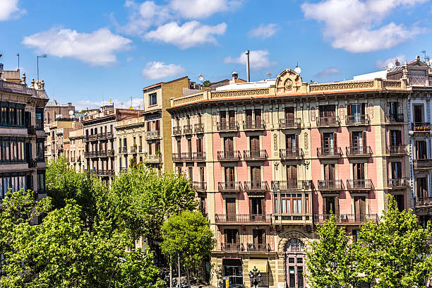 istock Old houses in Barcelona 541115190