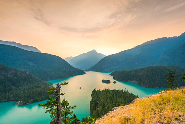 istock Diablo lake when sunset in North Cascade,usa. 541115438