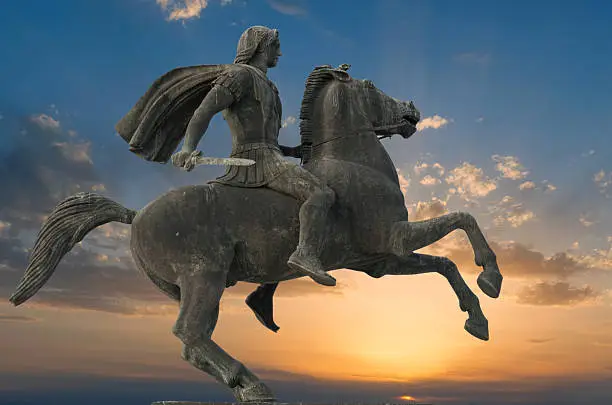 Photo of Alexander the great in Thessaloniki