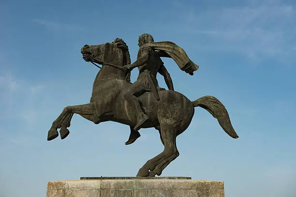 Photo of Alexander the great in Thessaloniki