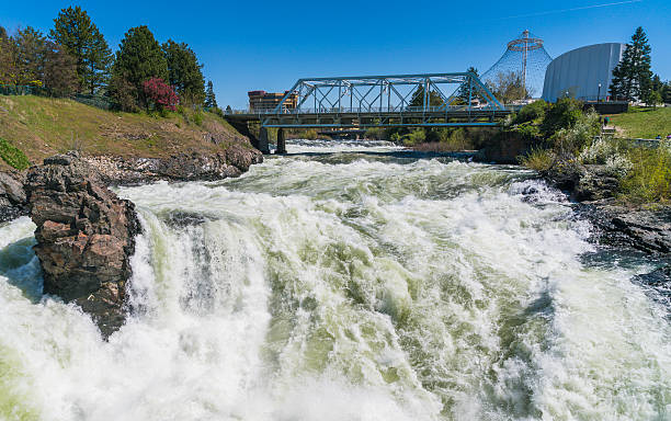 istock steel bridge in Riverfront Park on the sunny day,Spokane. 541116722