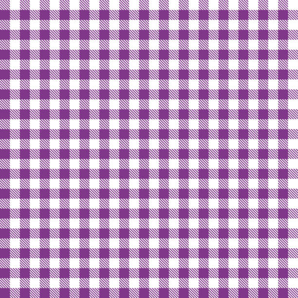 格子じまのテーブルクロスパターンも-パープル - checked purple tablecloth pattern点のイラスト素材／クリップアート素材／マンガ素材／アイコン素材