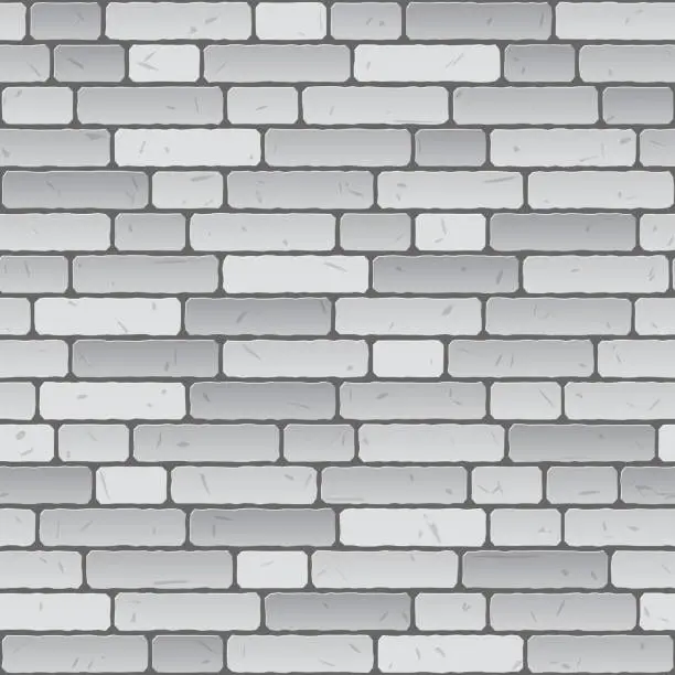 Vector illustration of Brick wall background - endless