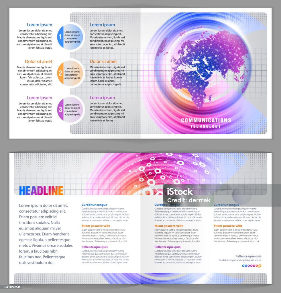 Communication Technology Graphics Design Graphic Design Template Communications Technology Stock Illustration ...