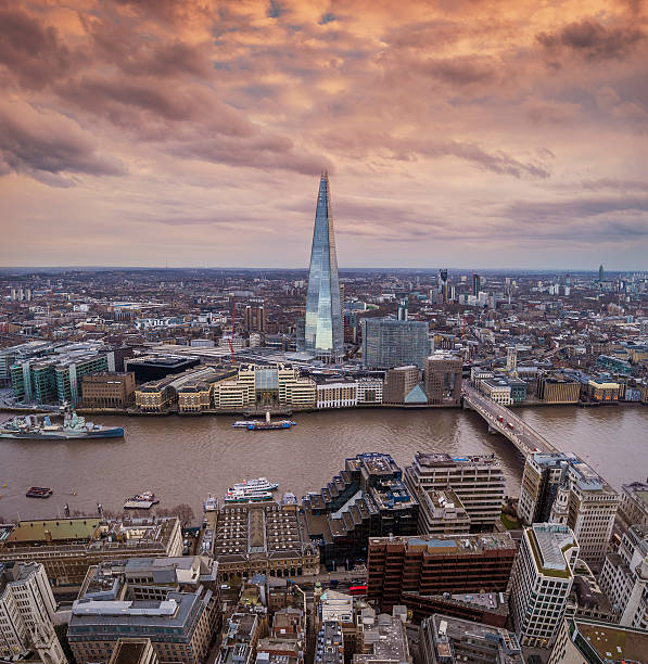 istock Panoramic skyline of London with Shard skyscraper 541120294