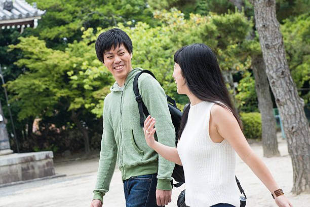 istock Smiling Japanese couple 541120930