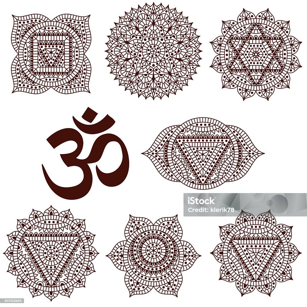 Set Of Seven Chakras Stock Illustration - Download Image Now - Symbol,  Chakra, Vector - iStock