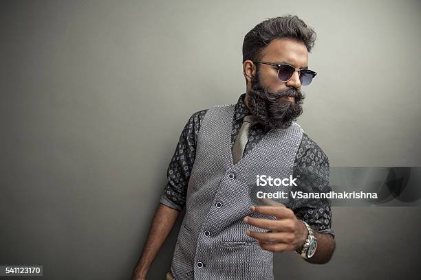 Young Man Posing With Beard Stock Photo - Download Image Now - Men, Beard, Model - Object