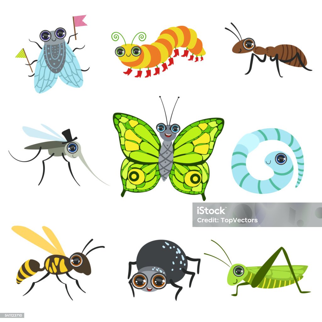 5 Insect Cartoon Insect Cartoon Images Collection Stock Illustration - Download Image ...