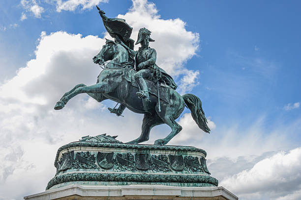 Statue of the Archduke Charles of Austria, Duke of Teschen stock photo