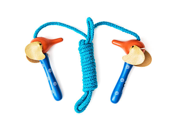 istock New skipping rope on the white background 541124644
