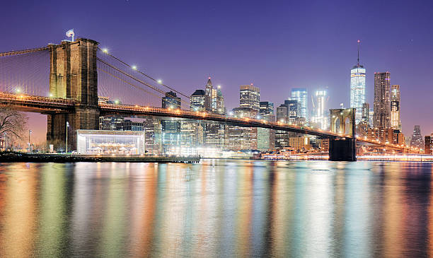istock New York City at night with freedom tower 541125532