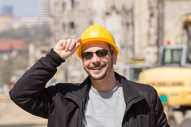 istock Real and ordinary construction worker on his job. 541126504