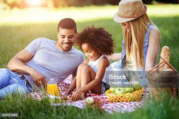 Cheerful Family Spending Time Together Stock Photo - Download Image Now - Picnic, Family, Public Park