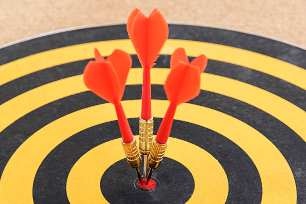 istock One target with three dart arrows hitting the bullseye 541130234