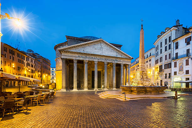 istock Pantheon by night, Rome, Italy 541131650