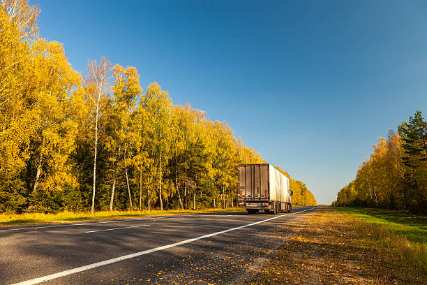 Autumn trip stock photo