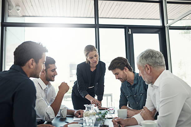 istock She has the final say in the meeting 541134466