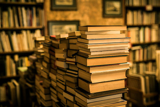 istock books in second-hand bookshop 541137234