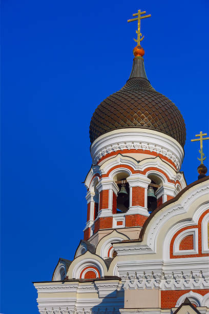 istock Alexander Nevsky Cathedral and Tallinn street 541137384