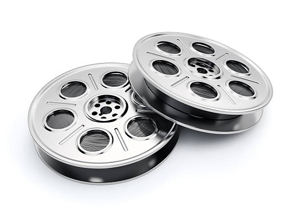 istock Film reels isolated on white background 541138464