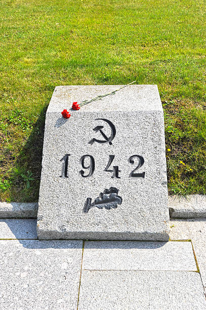 istock memorial granite tombstone on the common grave 541138518
