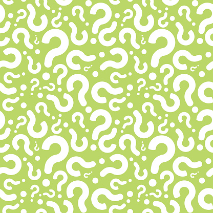 Seamless Question Mark Mistery Pattern Background